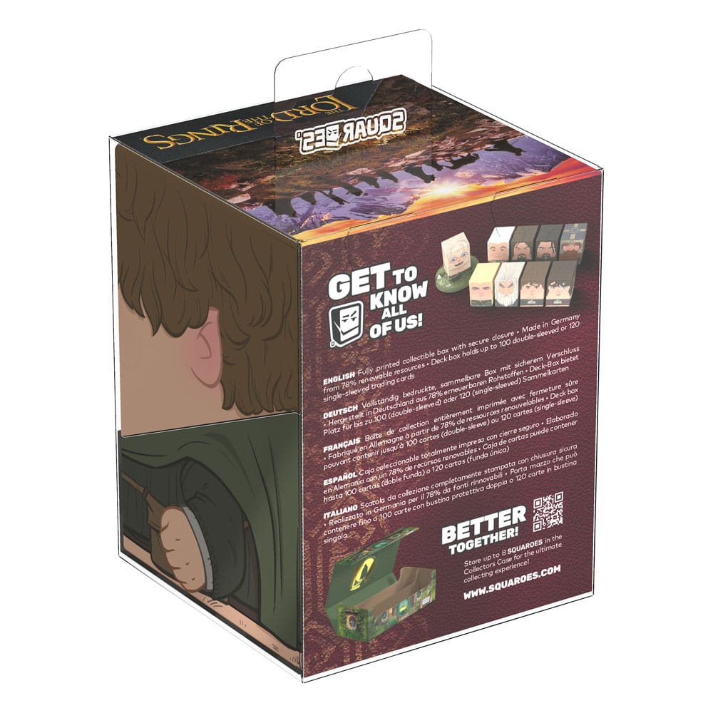 Boîte Squaroes Sam LOTR fermée et sécurisée