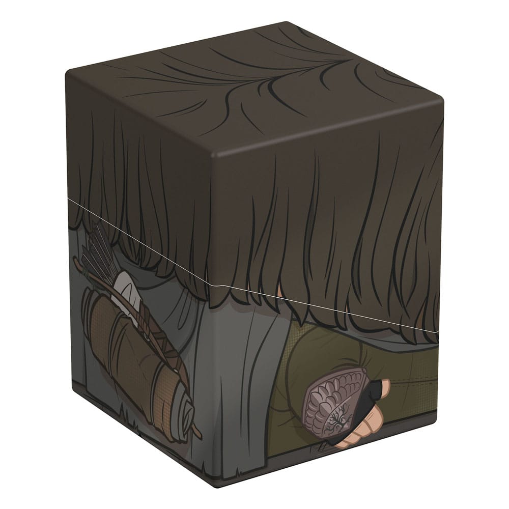 Détail de l'illustration Aragorn sur la boîte de collection Squaroes