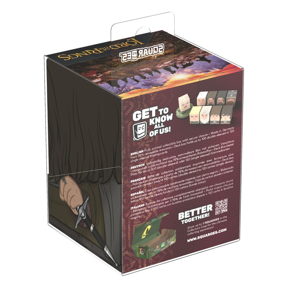 Boîte de deck Squaroes Aragorn dans un environnement de jeu