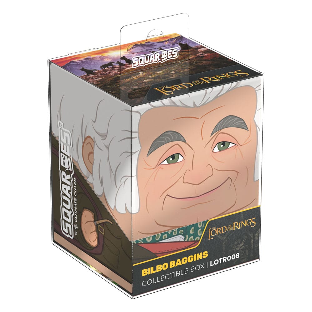 Squaroe Bilbo Baggins insérée dans un Collectors Case Squaroes (vendu séparément)