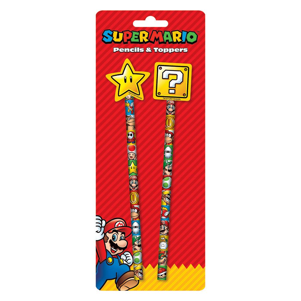 Set papeterie Super Mario 2 pièces officiel Pyramid International en emballage blister
