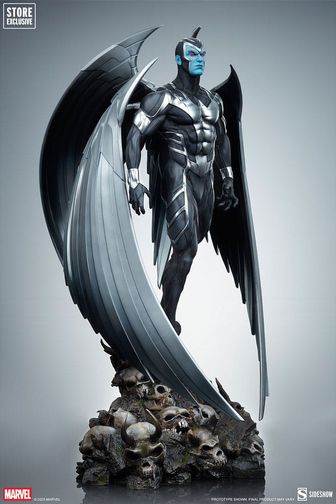 Vue d'ensemble de la statuette Archangel Sideshow avec ses dimensions