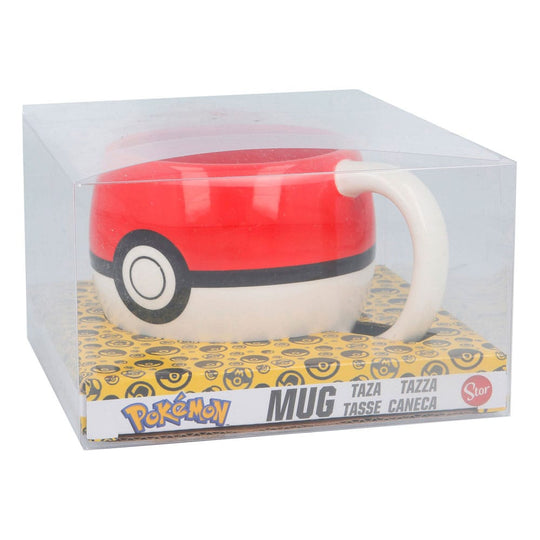 Mug Pokémon 3D Pokeball 445ml vue de face