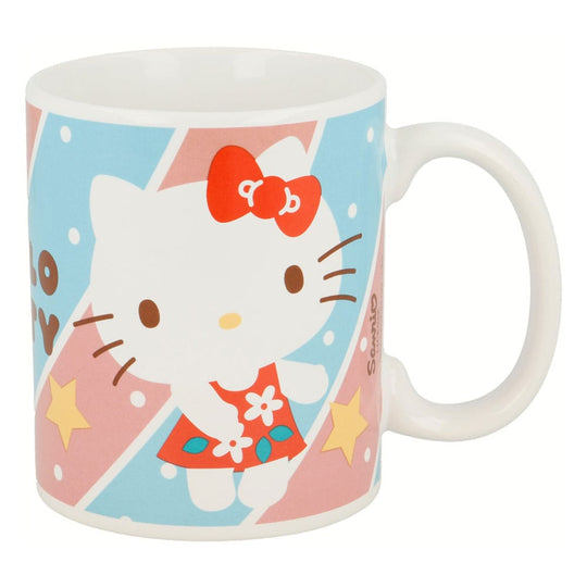 Mug Hello Kitty Robe Rouge 325 ml de face, licence officielle Sanrio par Stor