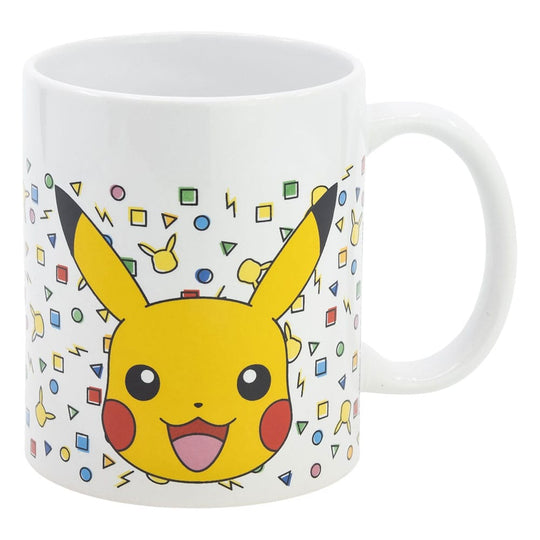 Mug Pokémon Confetti 325 ml, vue de face avec motifs colorés
