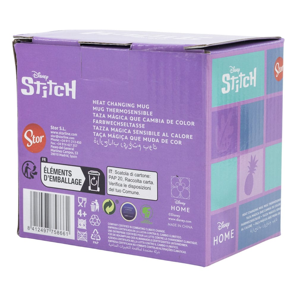 Mug Lilo & Stitch Stitch effet thermique Stor, vue de côté