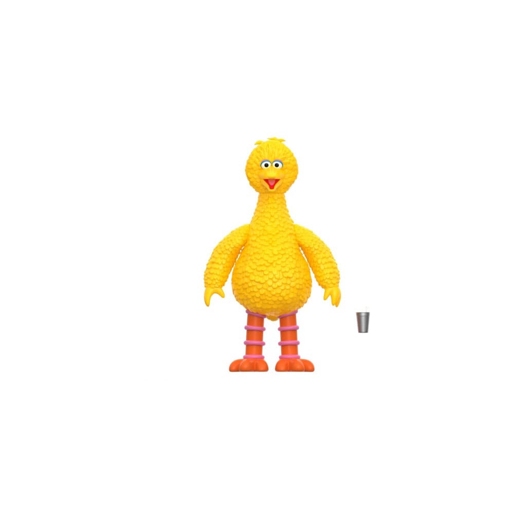 Figurine Big Bird Super7 ReAction avec accessoires interchangeables