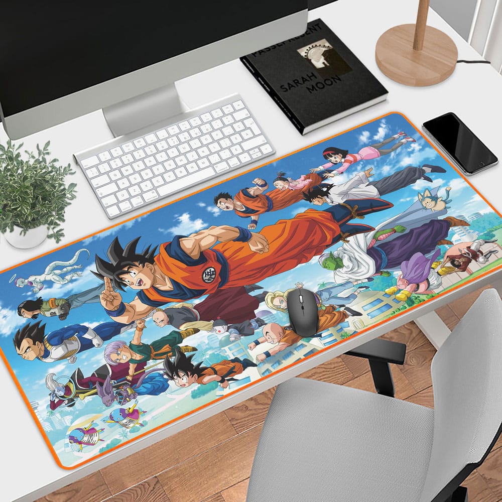 Vue d'ensemble du tapis de souris XXL Dragon Ball Z 90x40 cm