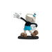 Figurine Mugman Cuphead, vue de profil avec sa pose emblématique