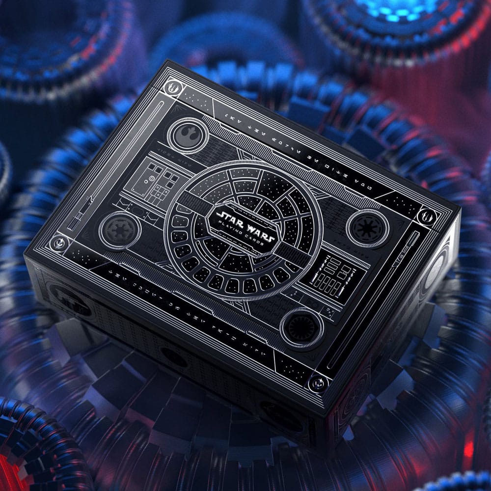 Boîte Theory11 Star Wars The Force Box Set en action, mécanisme d'ouverture automatique