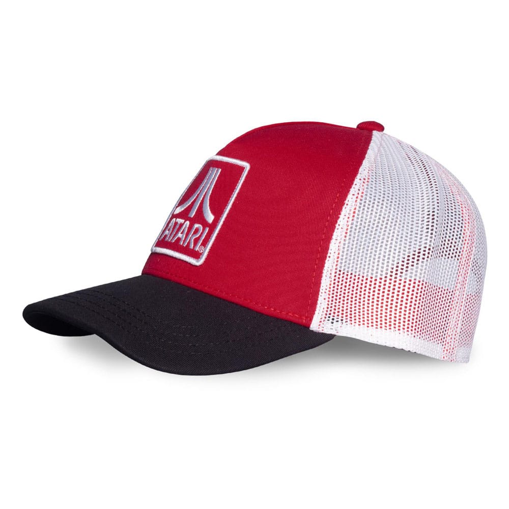Détail de la maille respirante de la casquette trucker Atari