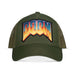 Casquette trucker Doom officielle Difuzed vue de face avec logo
