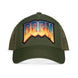 Casquette trucker Doom officielle Difuzed vue de face avec logo