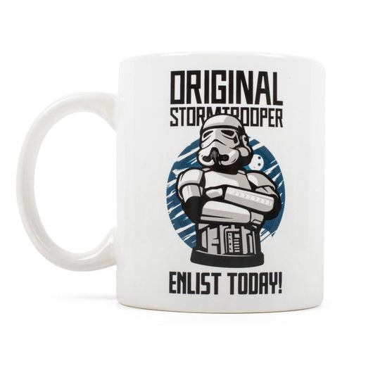 Mug Original Stormtrooper Enlist Today blanc de face