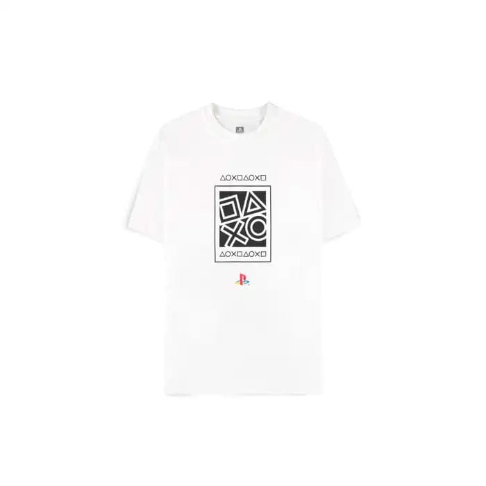 T-shirt PlayStation Icons Difuzed, vue de face, sur fond blanc