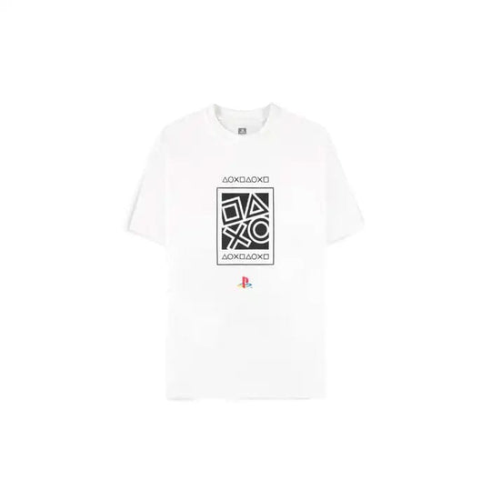 T-shirt PlayStation Icons Difuzed, vue de face, sur fond blanc