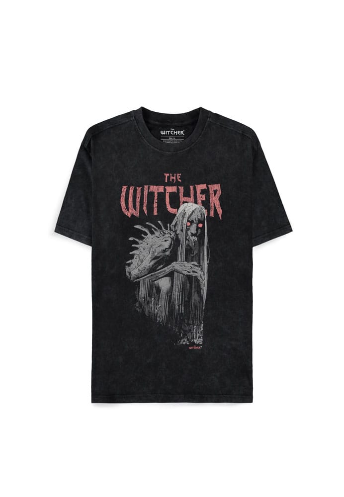 T-shirt The Witcher Wild Hunt Dweller Washed XL Difuzed, vue de face avec motif