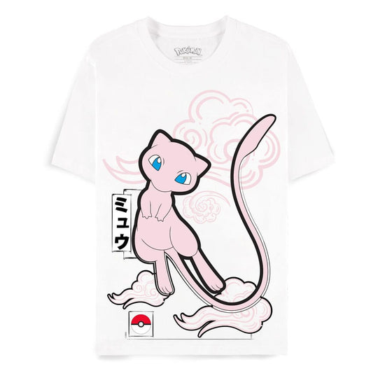 T-shirt Pokémon Mew officiel Difuzed en coton premium, vue de face