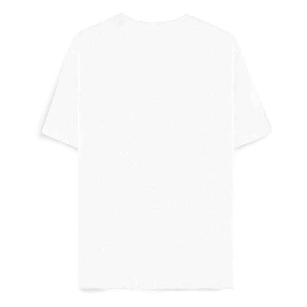 Détail du motif Mew sur le T-shirt Pokémon Difuzed, licence officielle