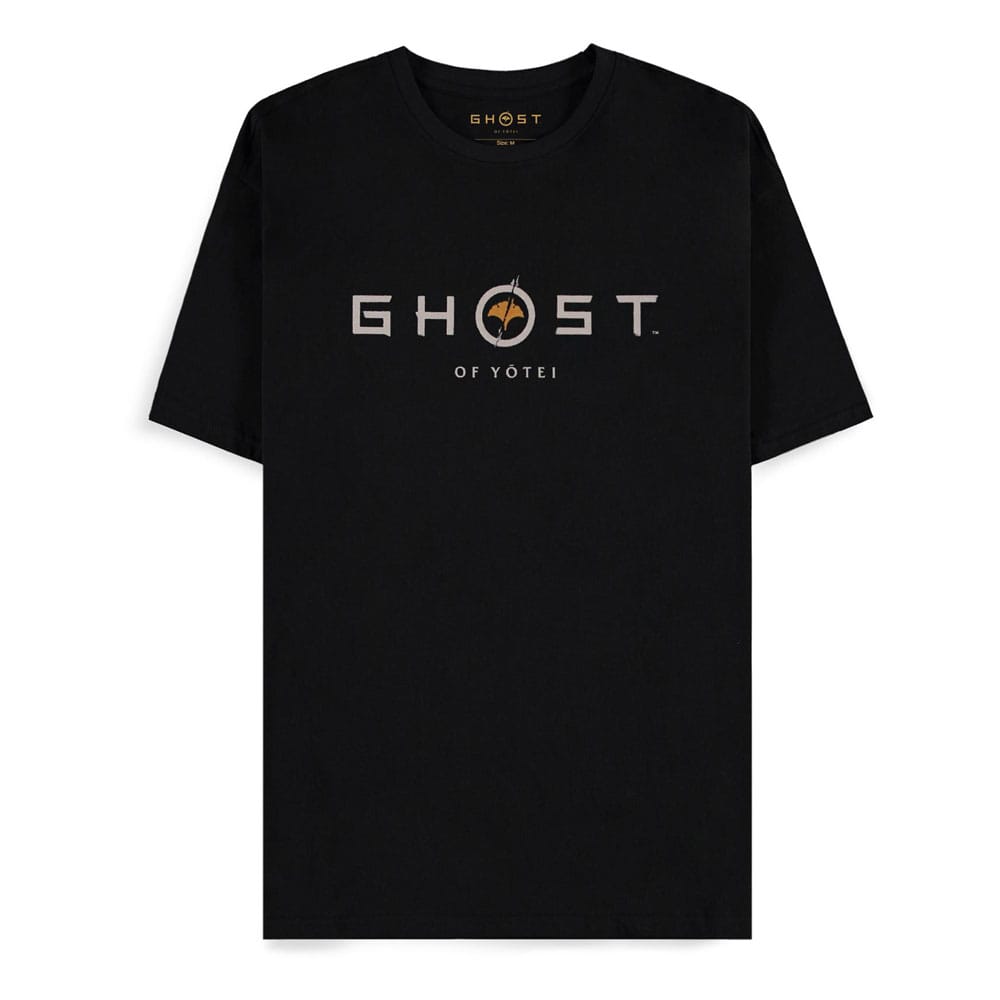 T-shirt Ghost of Yotei Samurai Noir Difuzed, vue de face, taille M