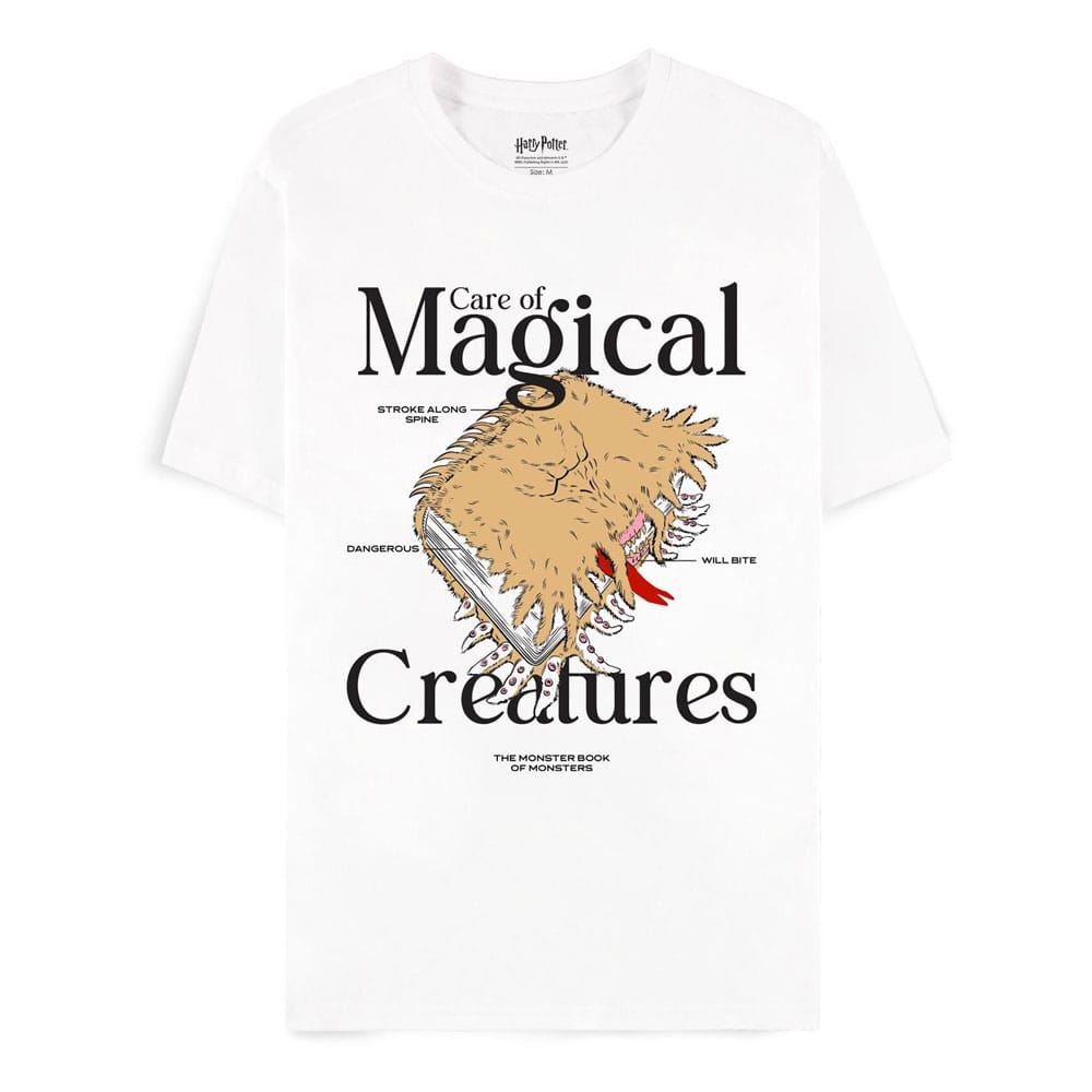 T-shirt Harry Potter Le Livre des Monstres Difuzed, vue de face, couleur noire, taille L