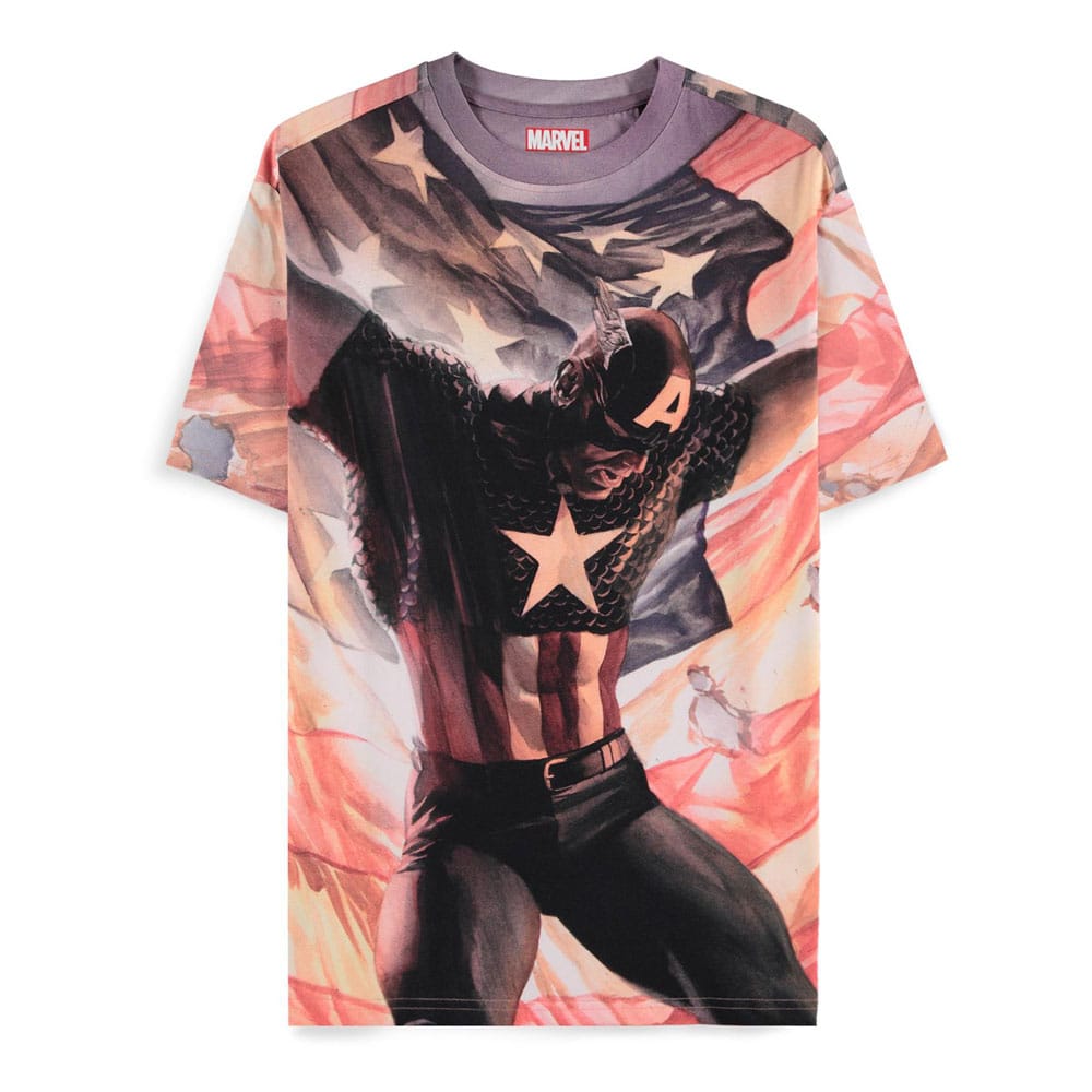 T-shirt Captain America Brave New World Digital American Difuzed taille S