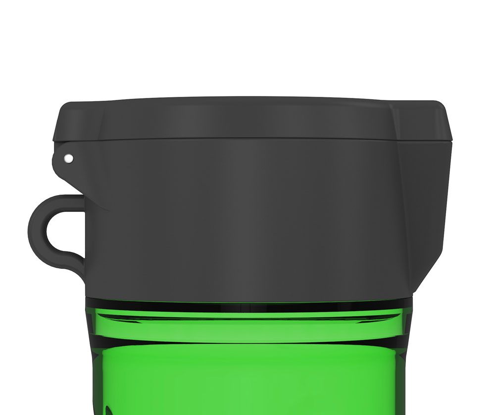 Tube de protection MatPod Vert Ultimate Guard avec un tapis de jeu inséré, illustrant sa capacité.