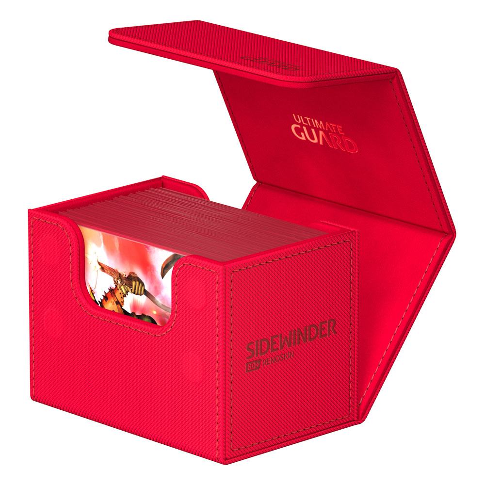 Boîte de deck Sidewinder 80+ Rouge avec cartes en double-sleeve
