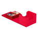 Boîte Ultimate Guard Sidewinder 100+ rouge ouverte, montrant l'accès facile