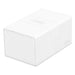Ultimate Guard Twin Flip'n'Tray 160+ XenoSkin Blanc - Ouverte avec cartes et accessoires