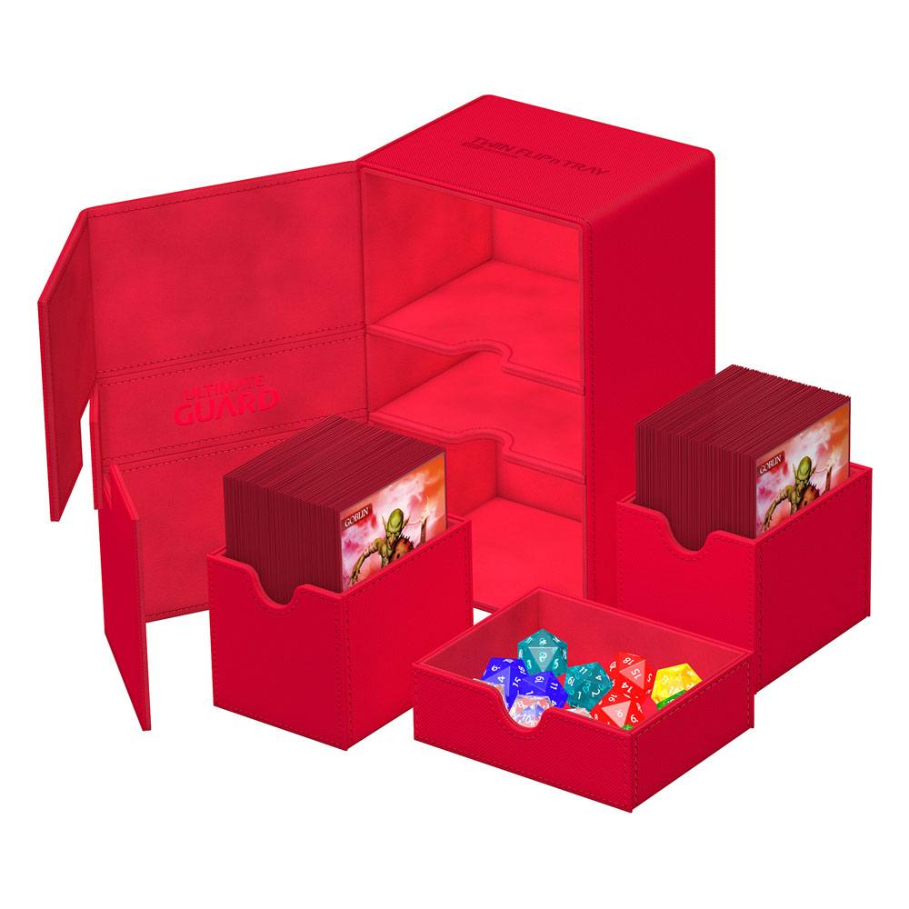 Fermeture magnétique puissante de la boîte Ultimate Guard rouge