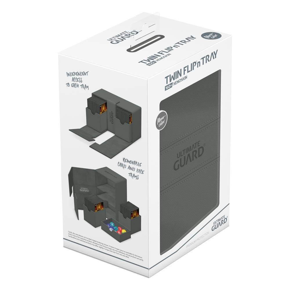 Vue de l'intérieur en microfibre de la deck box Twin Flip'n'Tray 160+