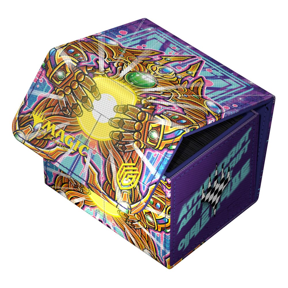 Vue arrière de la boîte de deck Ultimate Guard Sidewinder 100+ avec le logo de la marque