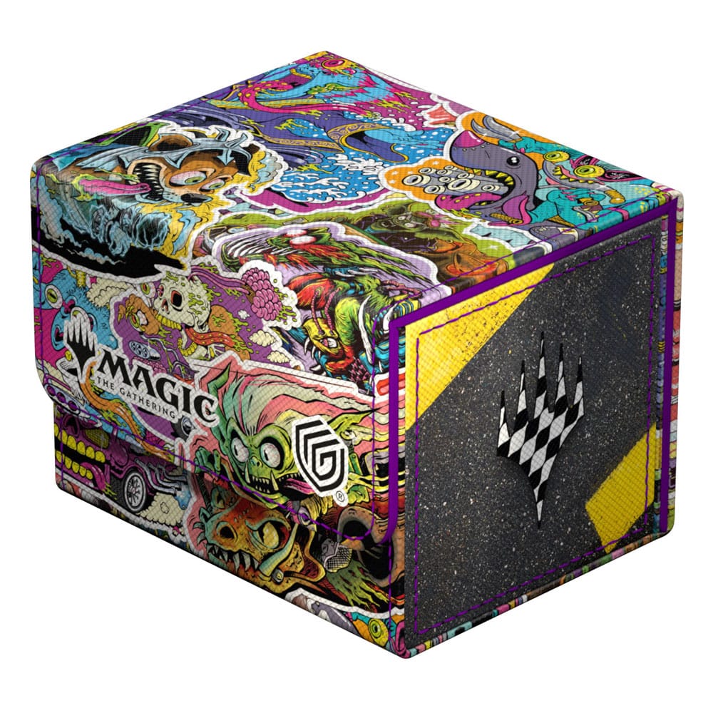 Boîte de deck Ultimate Guard Sidewinder 100+ Xenoskin MTG Aetherdrift Revved-Up Racers, vue d'ensemble