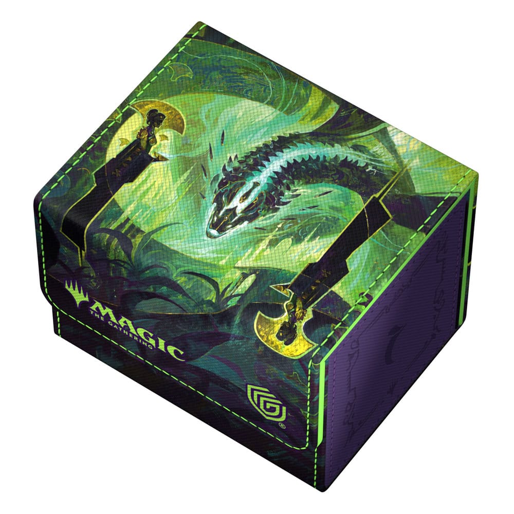 Gros plan sur la texture Xenoskin et l'illustration Tarkir: Dragonstorm du Sidewinder 100+