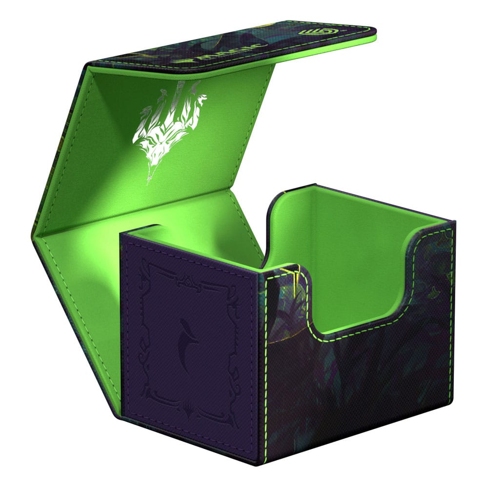 Boîte de deck Sidewinder 100+ fermée, mettant en évidence la fermeture magnétique