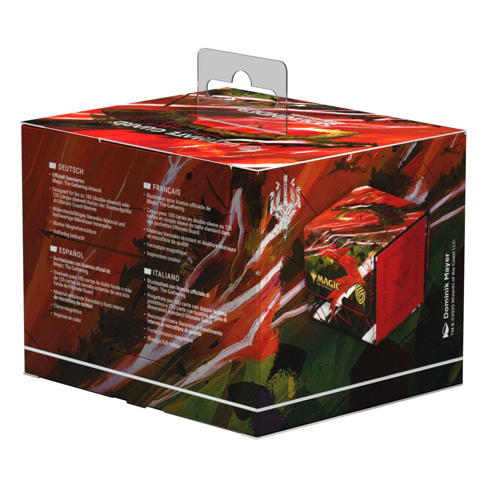 Vue de dessus de la boîte Ultimate Guard Sidewinder 100+ Xenoskin ouverte