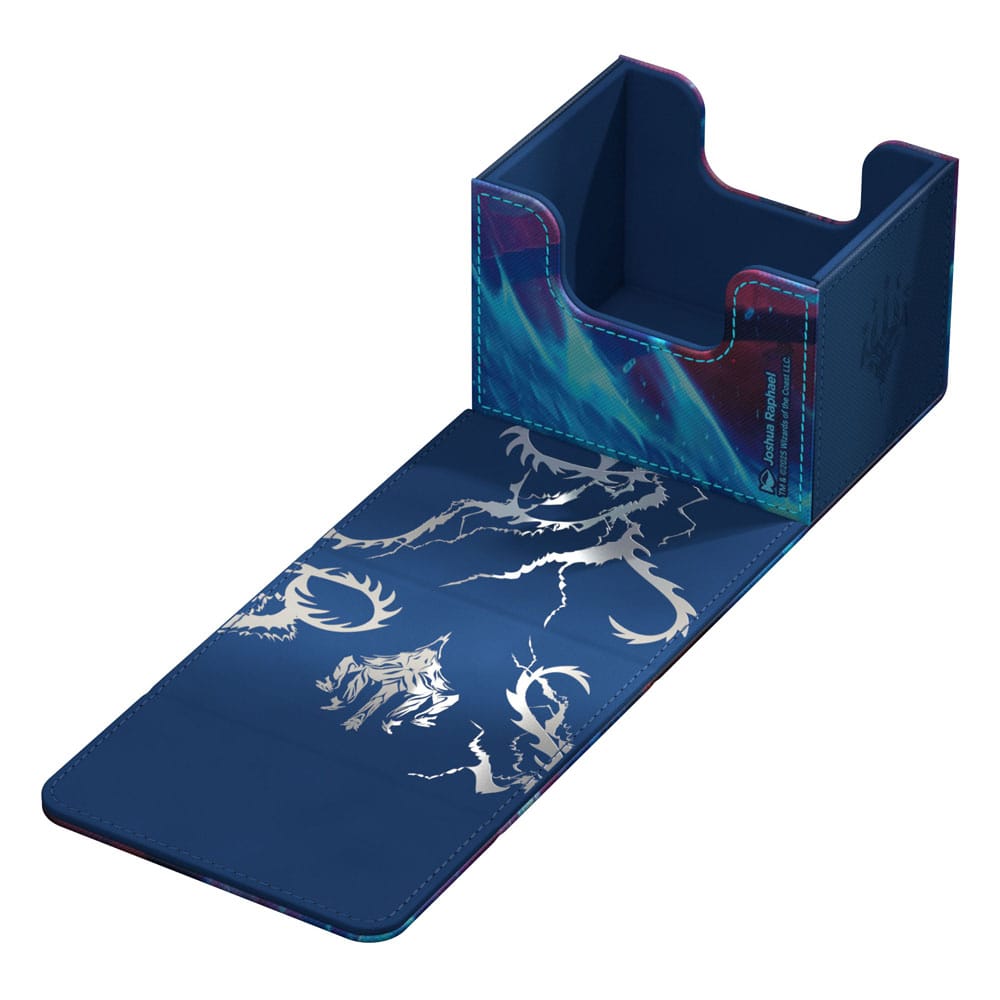 Comparaison de taille de la boîte de deck Ultimate Guard Sidewinder 100+ avec d'autres accessoires Magic: The Gathering