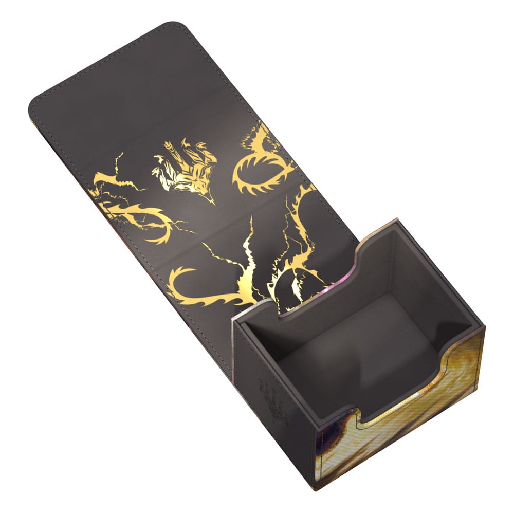 Gros plan sur le matériau Xenoskin résistant de la boîte de deck Ultimate Guard