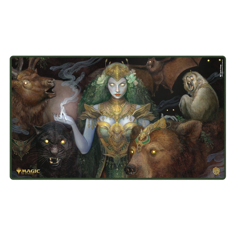 Vue latérale du tapis de jeu Ultimate Guard Tarkir Dragonstorm montrant l'épaisseur