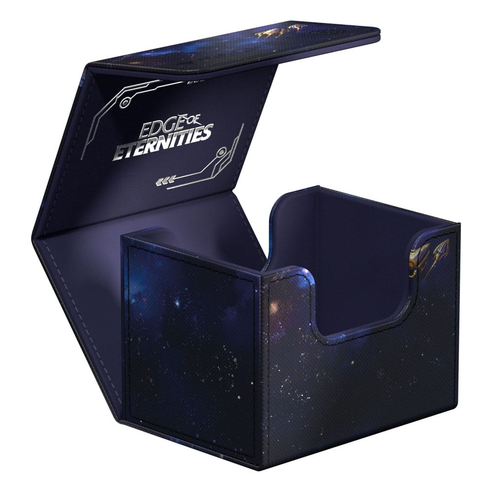 Deck Box Ultimate Guard Sidewinder 100+ Gemstone Caverns avec des cartes Magic The Gathering insérées
