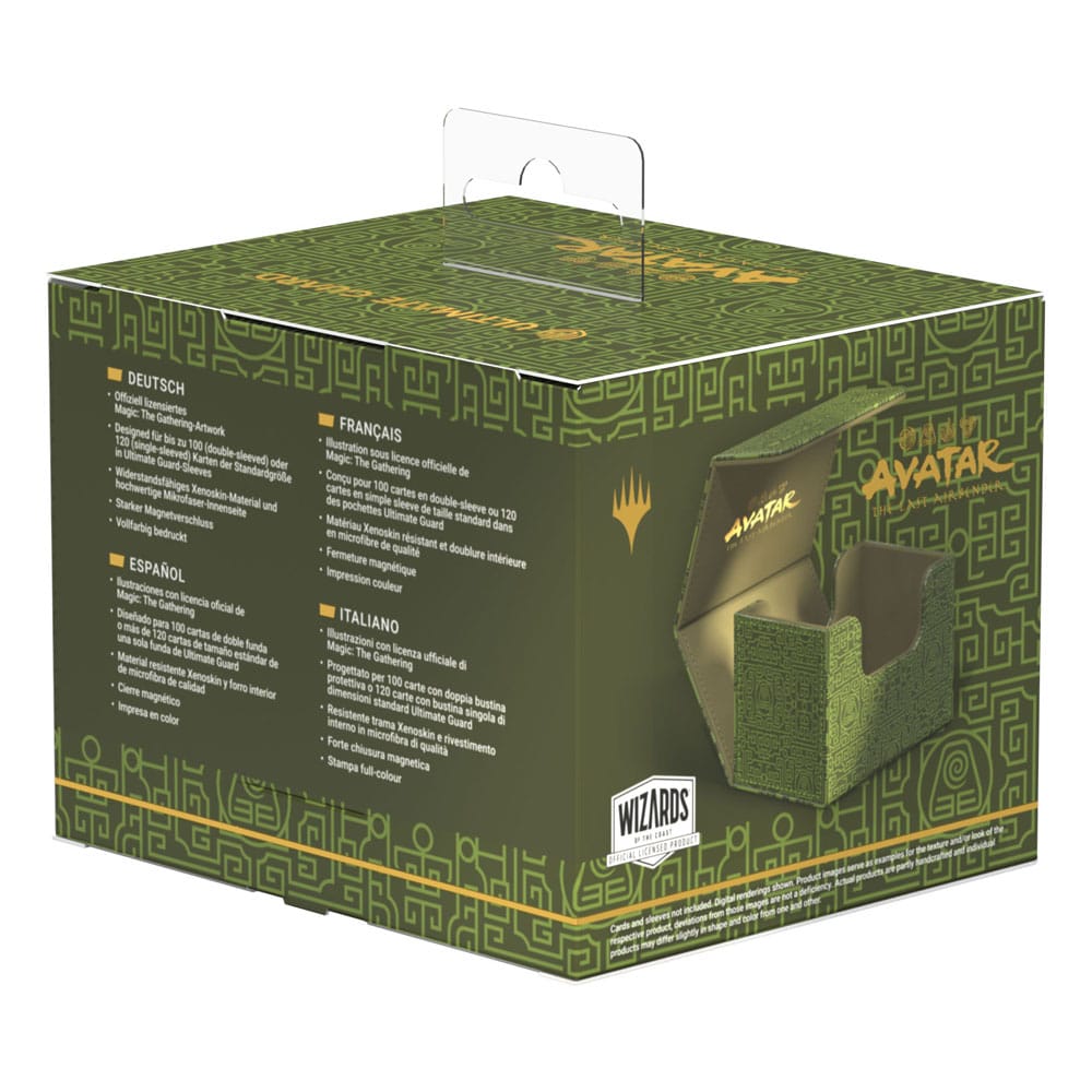 Comparaison de taille de la boîte de deck Sidewinder avec d'autres accessoires de cartes