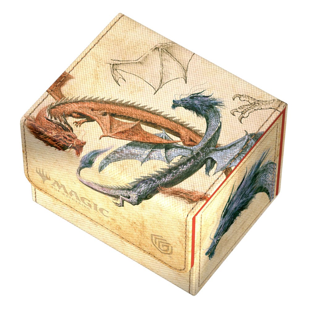 Gros plan sur l'illustration Ran and Shaw de Magic The Gathering Avatar sur la boîte Ultimate Guard Xenoskin