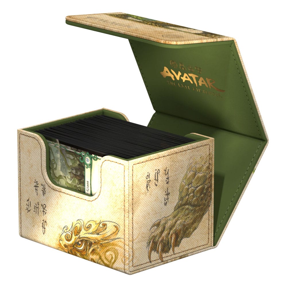 Vue de l'arrière de la boîte de deck Ultimate Guard Sidewinder 100+ Xenoskin avec le logo Ultimate Guard