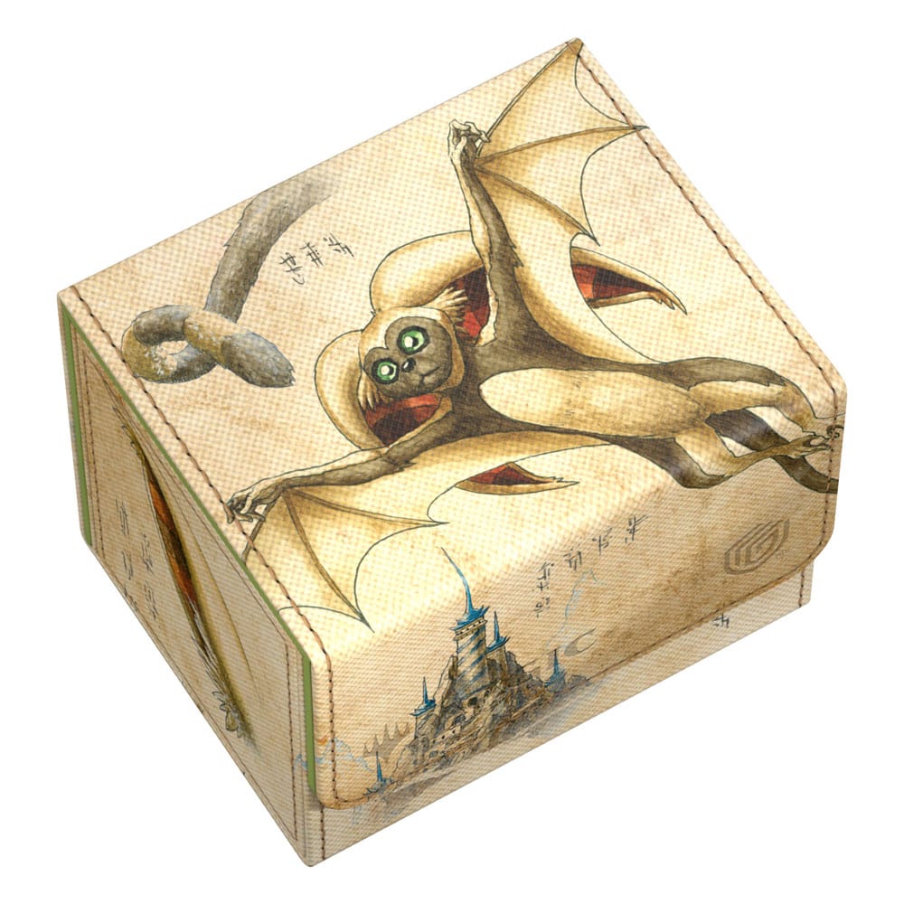 Vue latérale de la boîte Ultimate Guard Sidewinder 100+ Xenoskin montrant la texture