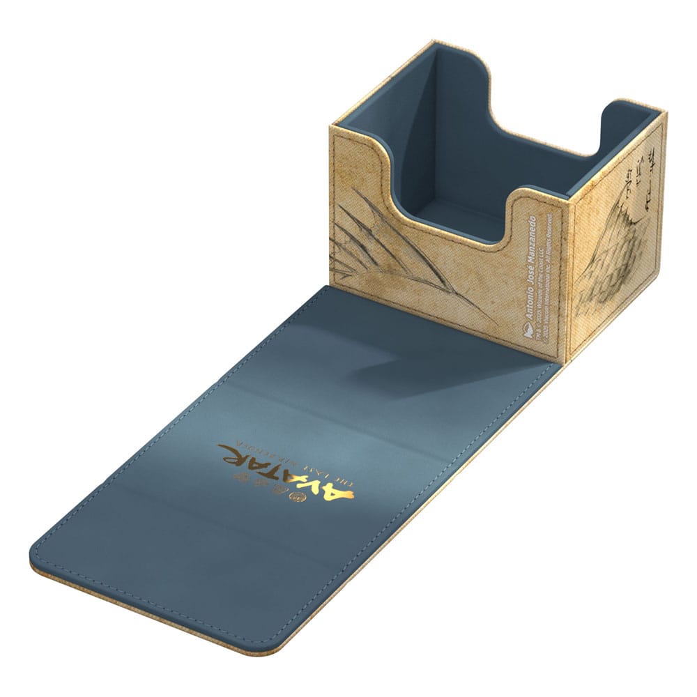 Vue arrière de la boîte de deck Ultimate Guard Sidewinder 100+ avec informations sur la licence