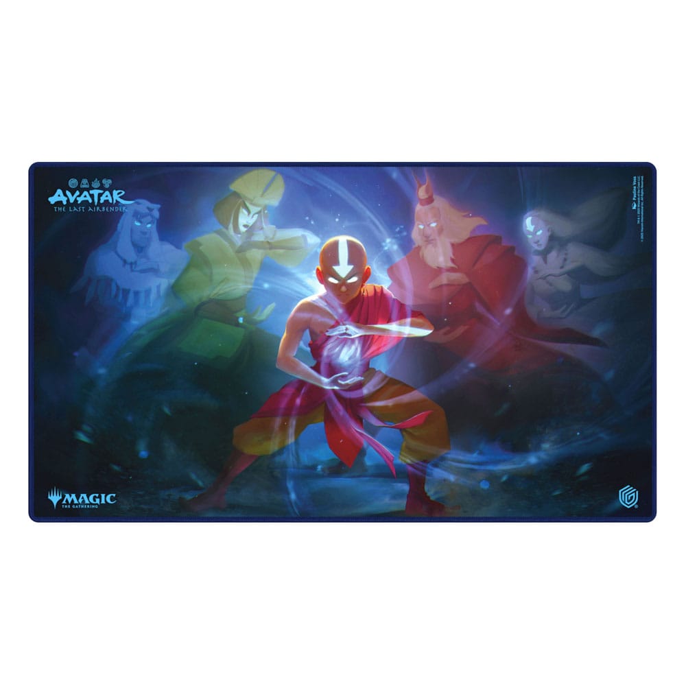 Illustration complète et vibrante du Playmat Ultimate Guard Avatar Descendants' Path