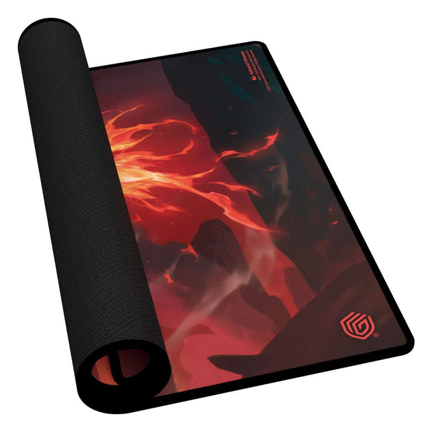 Détail de l'illustration du Seigneur du Feu Ozai sur le tapis de jeu Ultimate Guard MTG Avatar