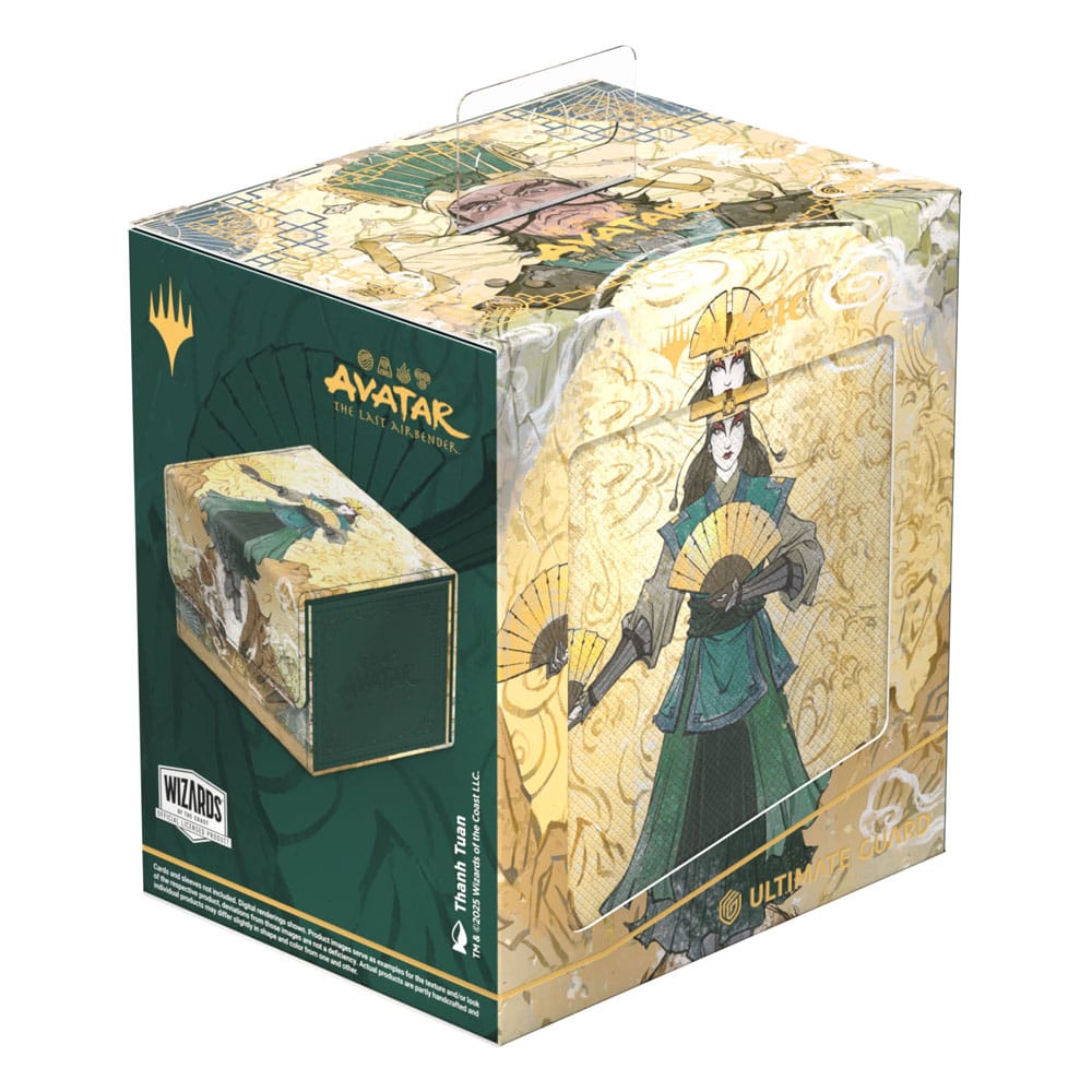 Gros plan sur le logo Ultimate Guard et l'illustration Avatar Kyoshi