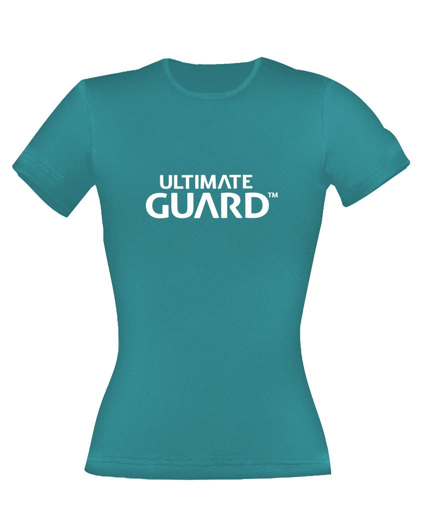 T-shirt femme Ultimate Guard Wordmark Bleu Pétrole taille S en coton de haute qualité